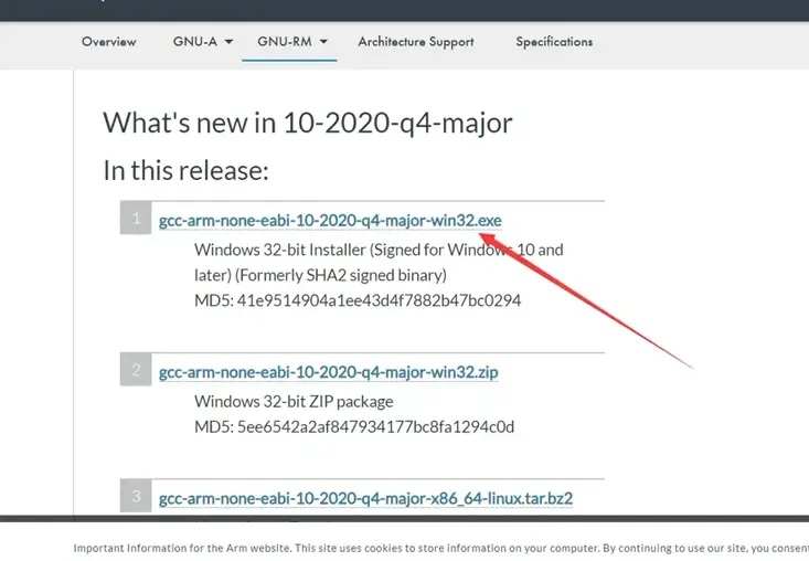下载gcc-arm